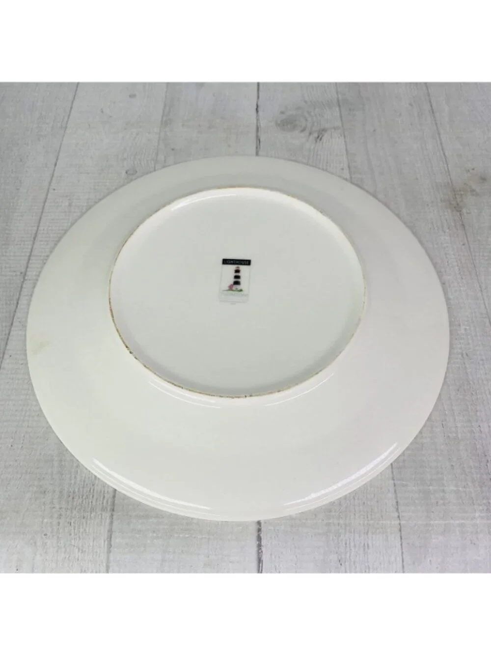 Thomson Pottery LIGHTHOUSE Birds Boats Coastal Stoneware Dinner Plates Set of 4